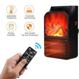 FlameHeater - Mini Riscaldatore a Fiamma da 900W con Termocamino Elettrico